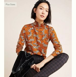 Anthropologie turtleneck top 🦓